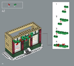 LEGO 10308 instructions page 36 – build guide