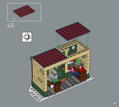 LEGO 10308 instructions page 39 – build guide