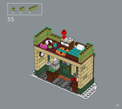 LEGO 10308 instructions page 49 – build guide