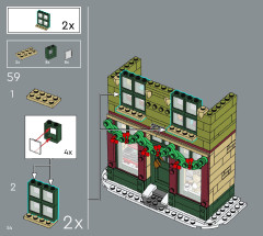 LEGO 10308 instructions page 54 – build guide