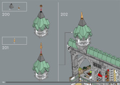 LEGO 10316 instructions page 198 – build guide