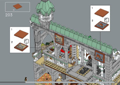 LEGO 10316 instructions page 199 – build guide