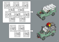LEGO 10317 instructions page 11 – build guide