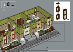 LEGO 10326 instructions page 130 – build guide