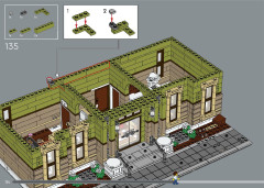 LEGO 10326 instructions page 134 – build guide
