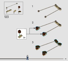LEGO 10363 instructions page 73 – build guide