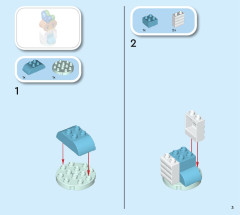 LEGO 10423 instructions page 3 – build guide