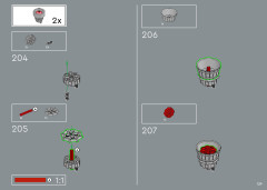 LEGO 10497 instructions page 129 – build guide