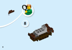 LEGO 10733 instructions page 8 – build guide
