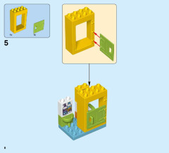 LEGO 10840 instructions page 8 – build guide