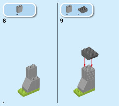 LEGO 10939 instructions page 8 – build guide
