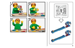 LEGO 11009 instructions page 3 – build guide