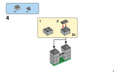 LEGO 11009 instructions page 7 – build guide