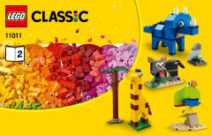 LEGO 11011 instructions page 1 – build guide