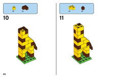 LEGO 11011 instructions page 40 – build guide