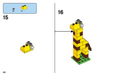 LEGO 11011 instructions page 42 – build guide