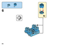 LEGO 11011 instructions page 44 – build guide