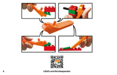 LEGO 11011 instructions page 6 – build guide