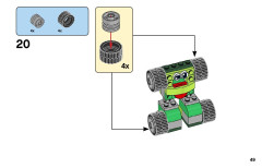 LEGO 11014 instructions page 49 – build guide
