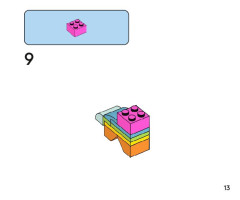 LEGO 11029 instructions page 13 – build guide