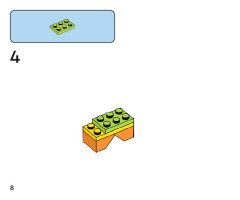 LEGO 11029 instructions page 8 – build guide