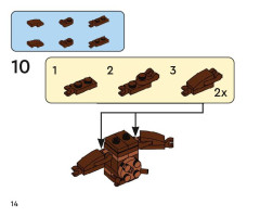 LEGO 11029 instructions page 14 – build guide