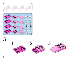 LEGO 11029 instructions page 8 – build guide