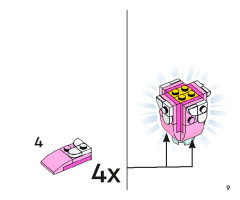LEGO 11029 instructions page 9 – build guide