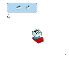 LEGO 11029 instructions page 9 – build guide