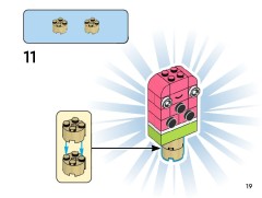 LEGO 11039 instructions page 19 – build guide