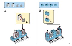 LEGO 11044 instructions page 9 – build guide