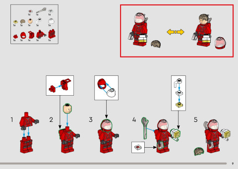 LEGO 11389 instructions page 9 – build guide