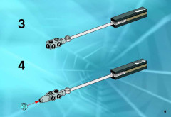 LEGO 1374 instructions page 9 – build guide