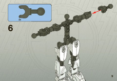 LEGO 2063 instructions page 9 – build guide