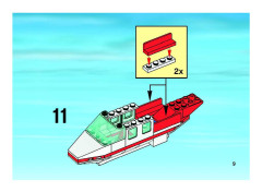 LEGO 2064 instructions page 9 – build guide