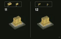 LEGO 21002 instructions page 9 – build guide