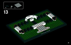 LEGO 21006 instructions page 21 – build guide