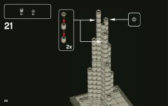 LEGO 21008 instructions page 28 – build guide