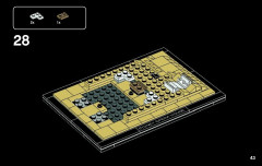 LEGO 21012 instructions page 43 – build guide