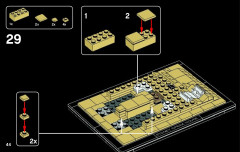LEGO 21012 instructions page 44 – build guide