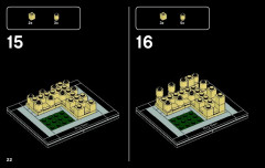 LEGO 21013 instructions page 22 – build guide