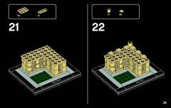 LEGO 21013 instructions page 25 – build guide