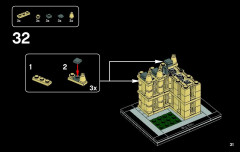 LEGO 21013 instructions page 31 – build guide