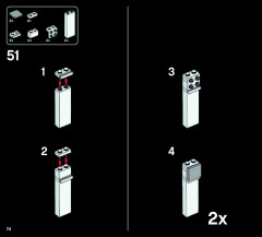 LEGO 21020 instructions page 74 – build guide
