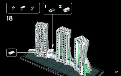 LEGO 21021 instructions page 67 – build guide