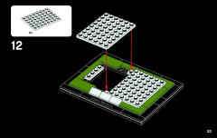 LEGO 21022 instructions page 23 – build guide