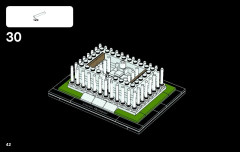 LEGO 21022 instructions page 42 – build guide