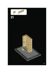 LEGO 21023 instructions page 21 – build guide