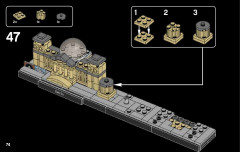 LEGO 21027 instructions page 74 – build guide