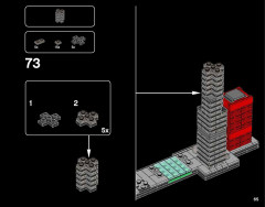 LEGO 21033 instructions page 65 – build guide